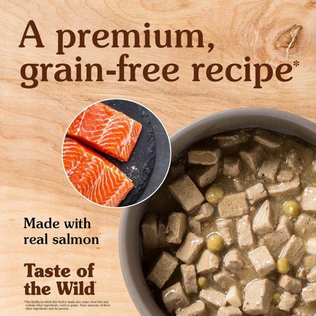 Taste Of The Wild Pacific Stream Canine Formula With Salmon In Gravy 13-oz Can Dog Food image number null