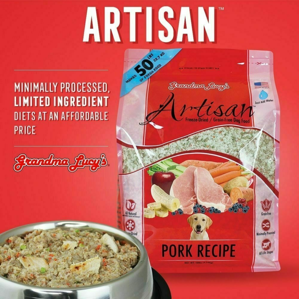 Artisan Pork Dog Food, 1-lb image number null