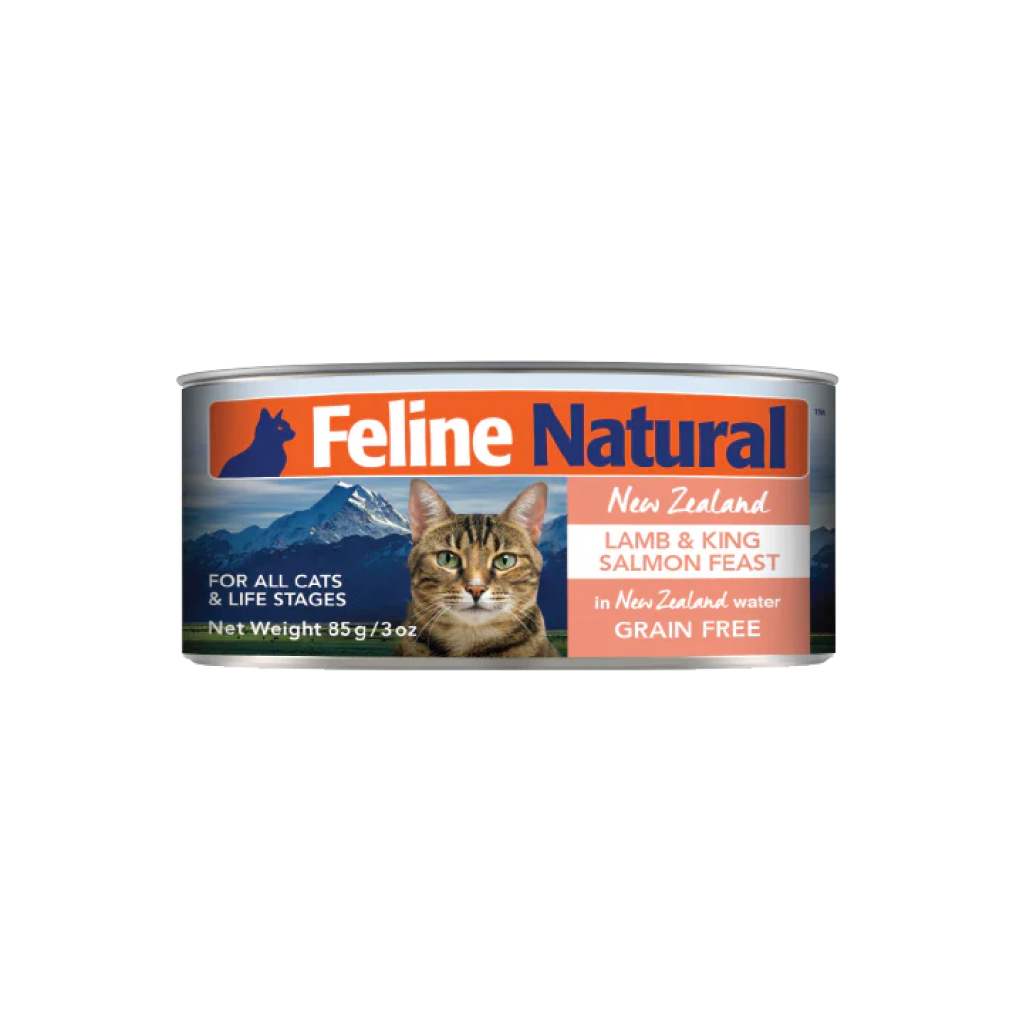 Feline Natural Lamb & King Salmon Feast Cat Can, 3-oz image number null