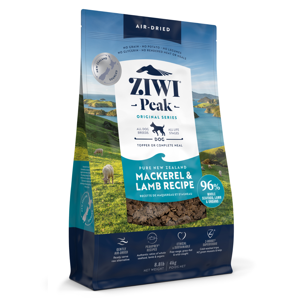 ZIWI Peak Air-Dried Mackerel & Lamb Recipe Dog Food, 8.8-lb image number null