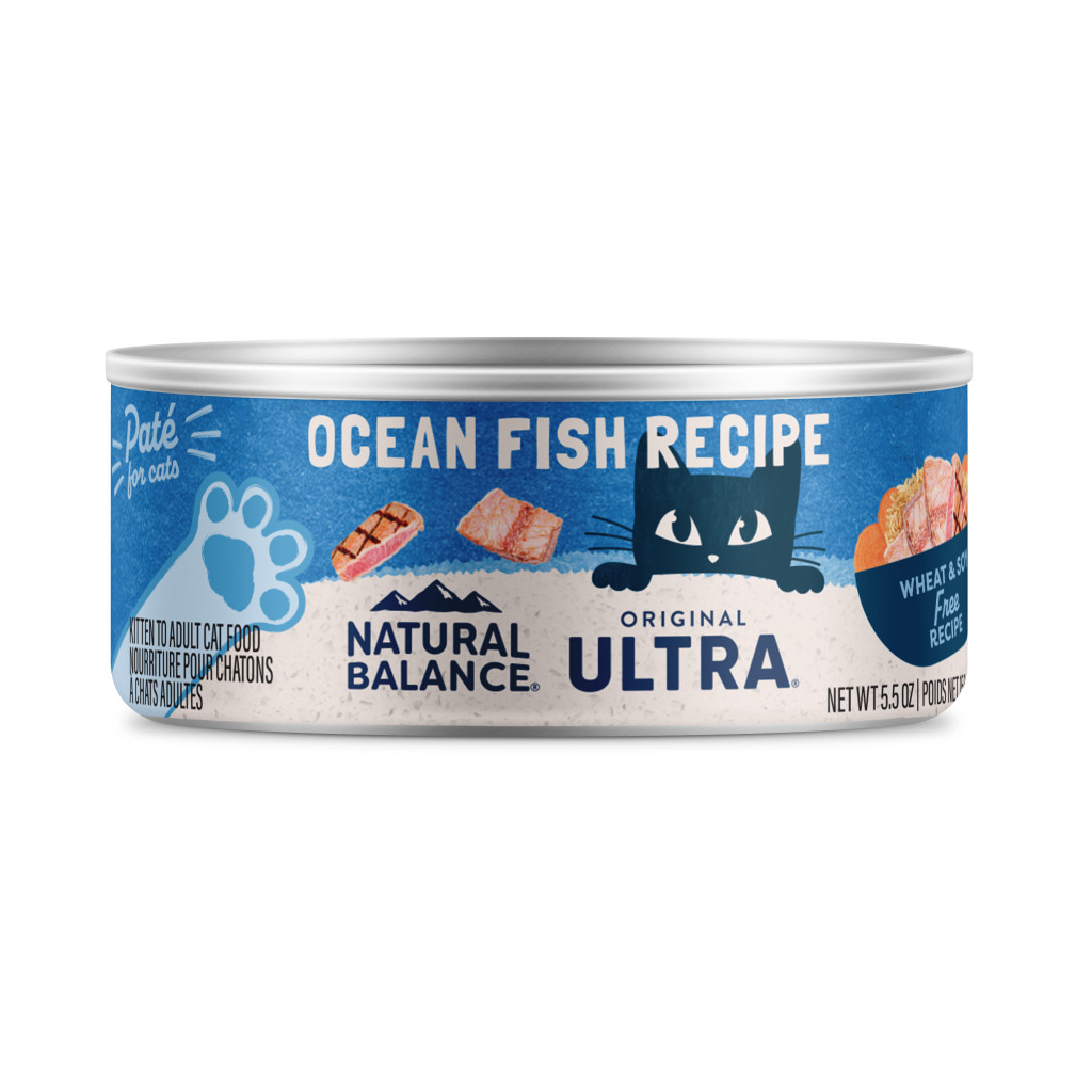 Natural Balance Original Ultra Ocean Fish Recipe Cat Wet Can, 5.5-oz image number null