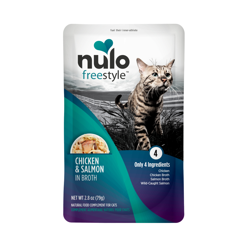 Nulo FreeStyle Cat Chicken & Salmon in Broth Pouch, 2.8-oz image number null