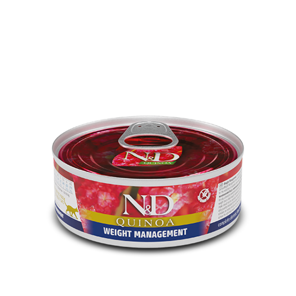 Farmina N&D Quinoa Lamb Weight Management Wet Food Cat Can, 2.5-oz image number null