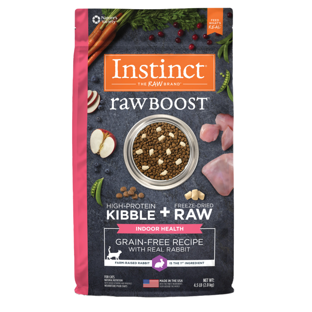 Instinct Raw Boost Indoor Health Rabbit Dry Cat Food, 4.5-lb image number null