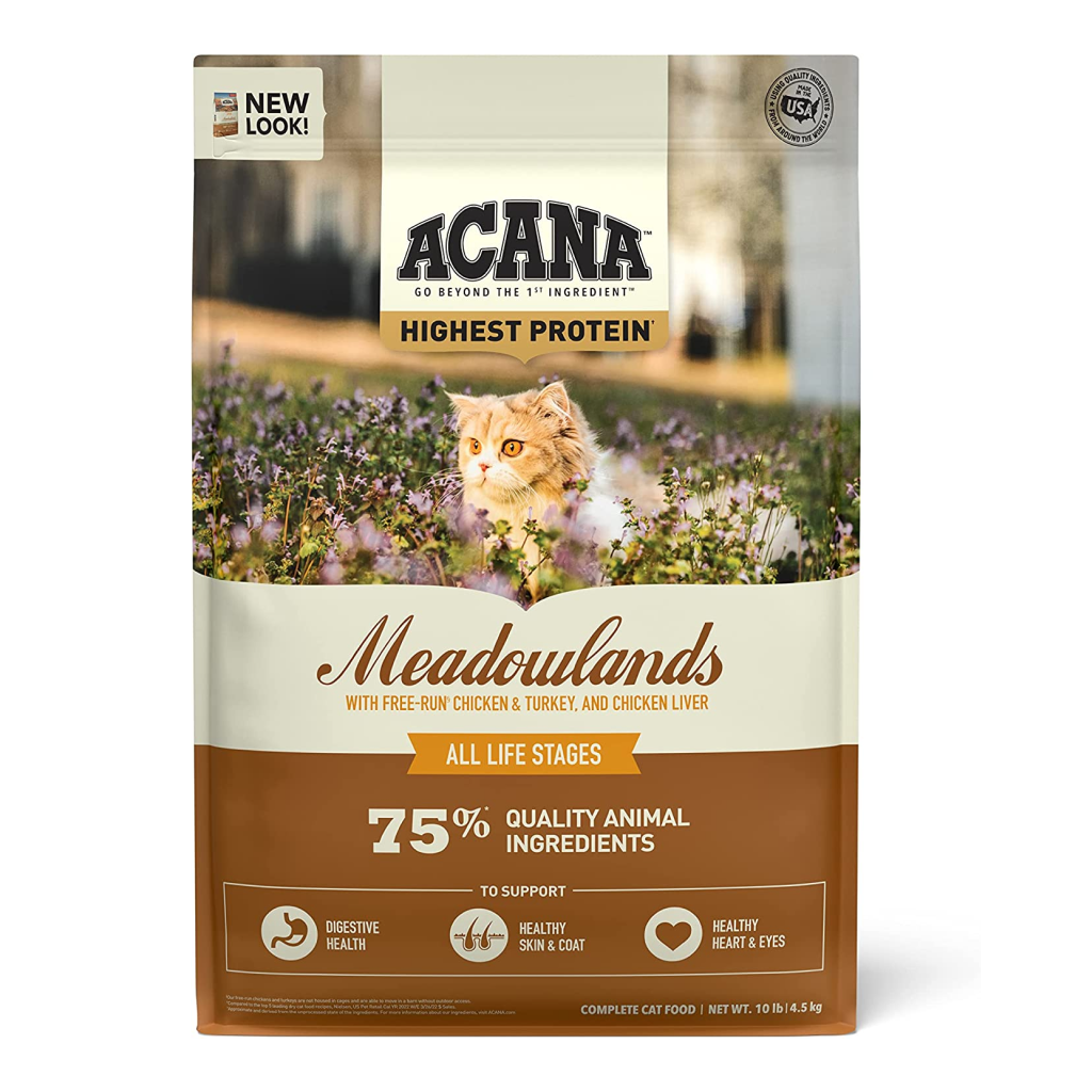 Acana Meadowlands Cat Dry Food, 10-lb image number null