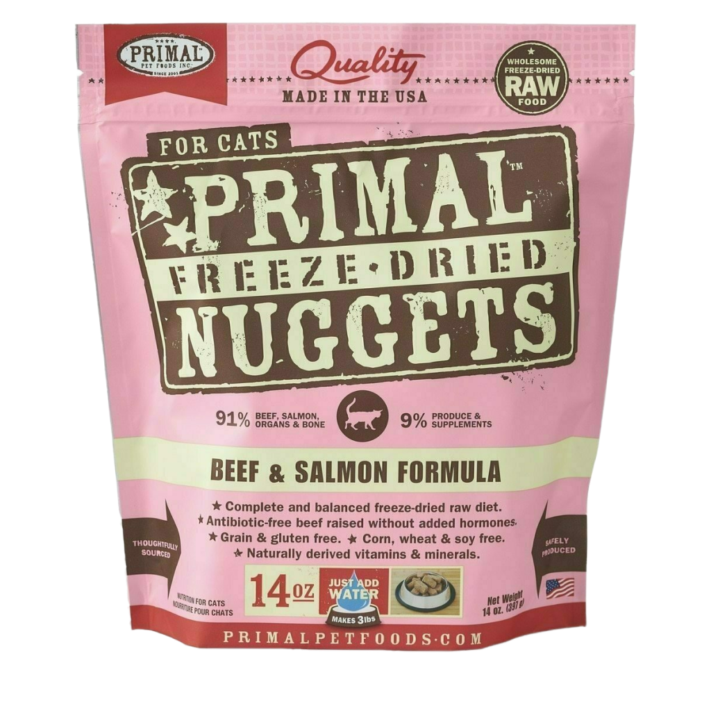 Feline Beef & Salmon Formula Nuggets 14-oz image number null