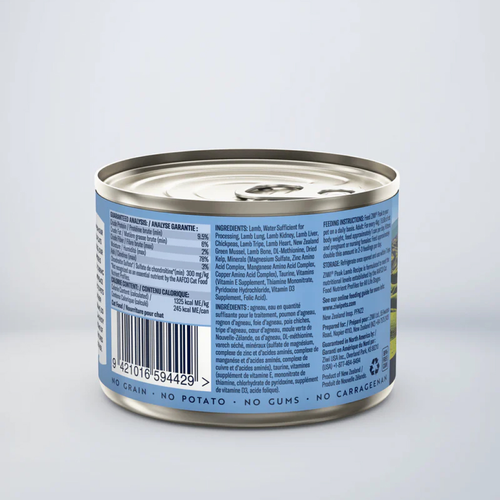 ZIWI Peak Lamb Recipe Cat Can, 6.5-oz image number null