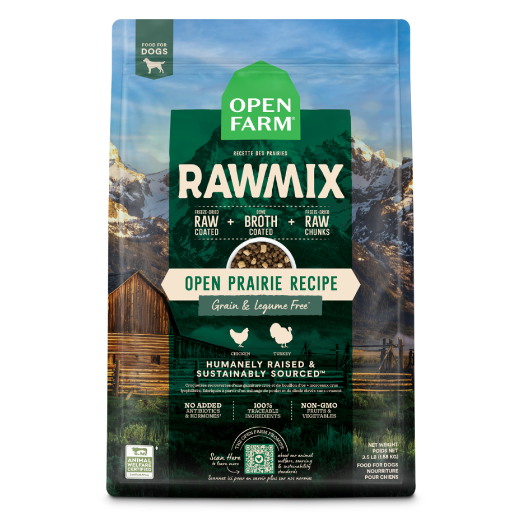 Buy Open Farm Dog Raw Mix Open Prairie Grain Legume Free Recipe