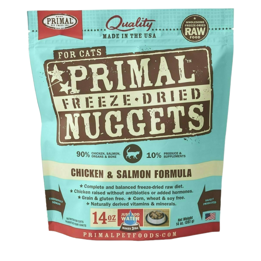 Feline Chicken & Salmon Formula Nuggets 14-oz image number null