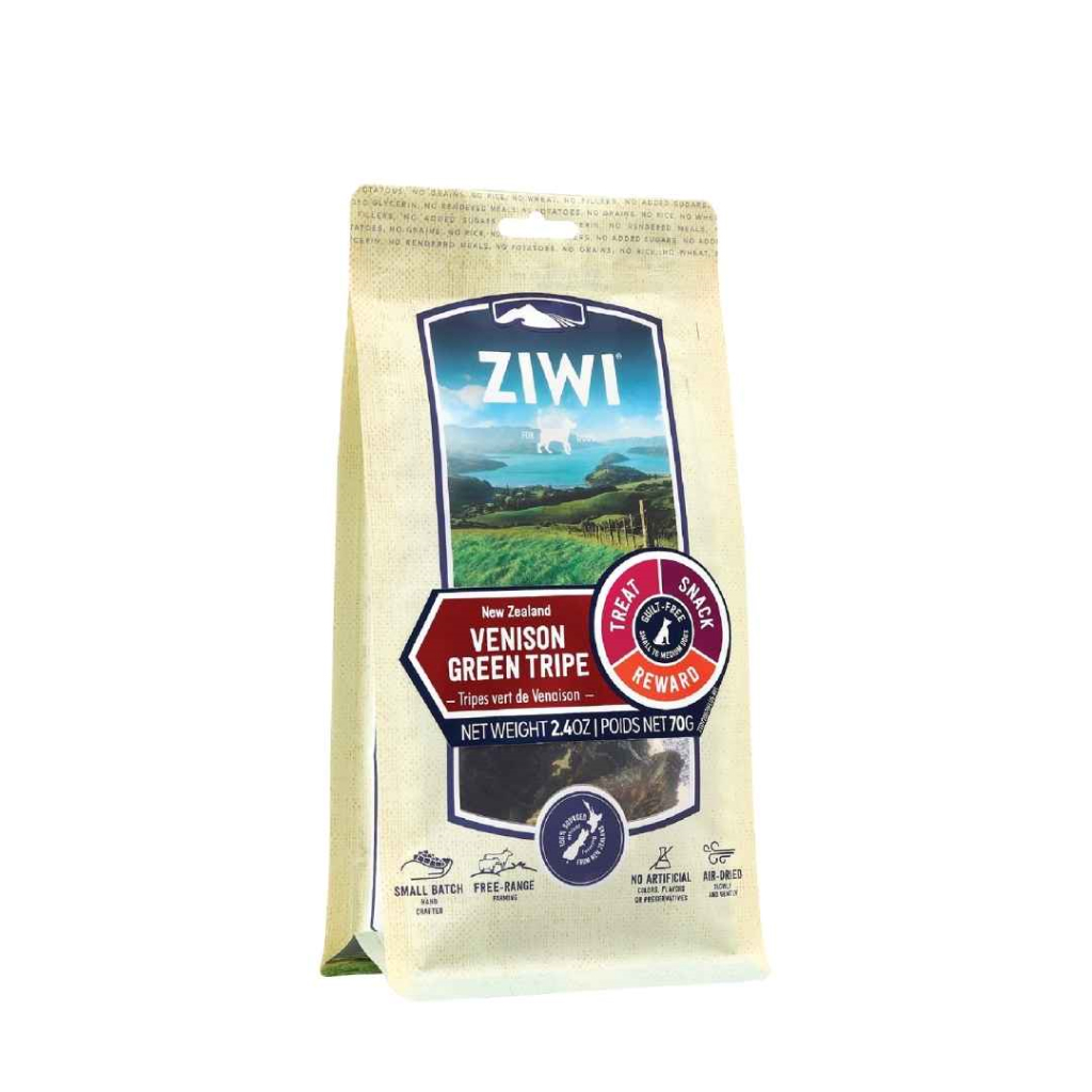 ZIWI New Zealand Venison Green Tripe Dog Treats, Small/Medium, 2.4-oz image number null