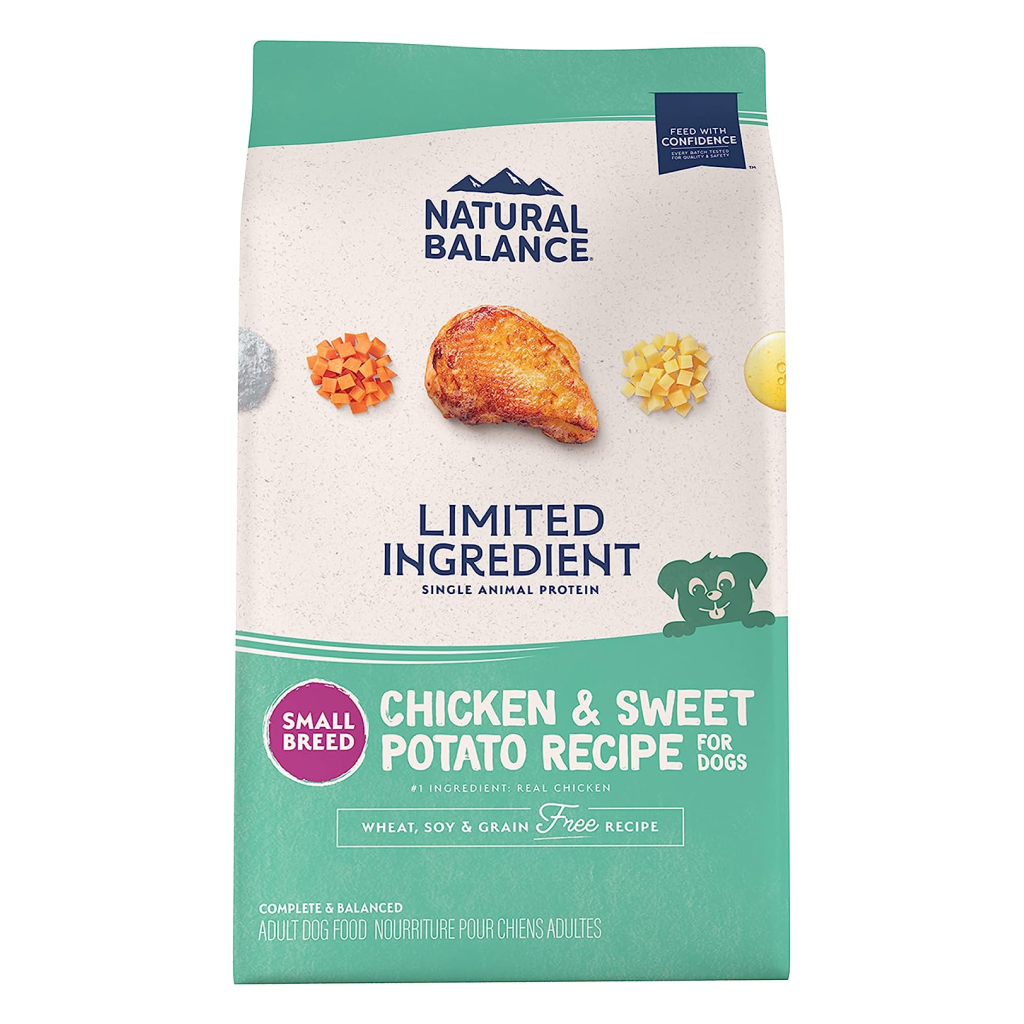 Natural Balance Limited Ingredient Grain Free Chicken & Sweet Potato Small Breed Recipe Dog Dry Food Bag, 4-lb image number null