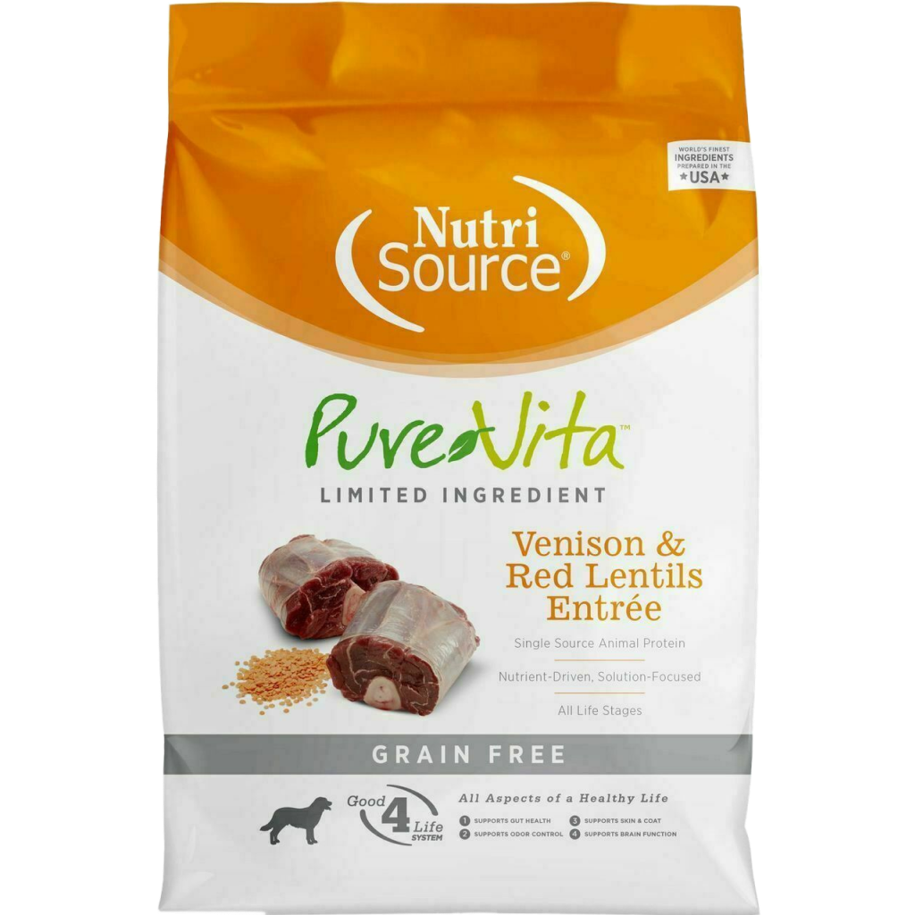 PureVita Grain Free Venison & Red Lentils Dog, 25-lb image number null