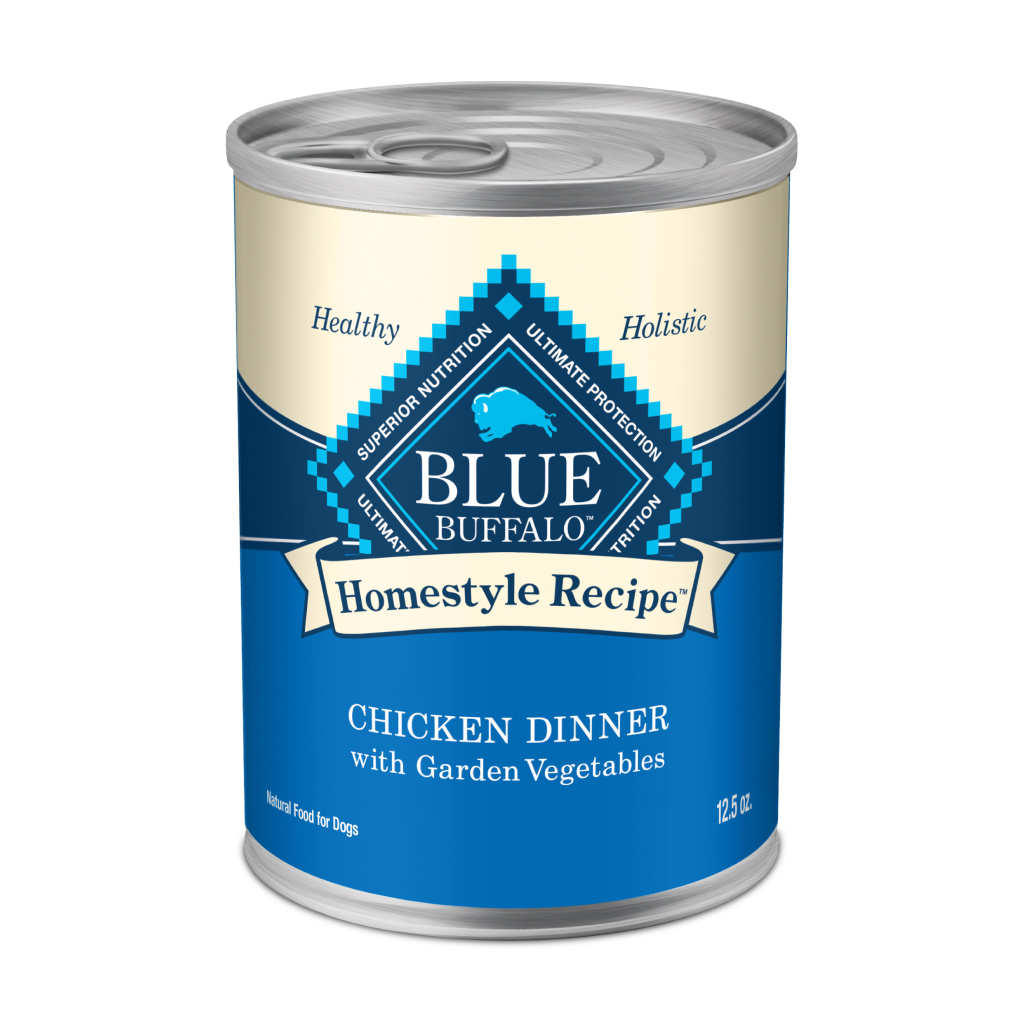 Blue Buffalo Homestyle Recipe Chicken Dinner With Garden Vegetables Adult Wet Canned Dog Food, 12.5-oz image number null