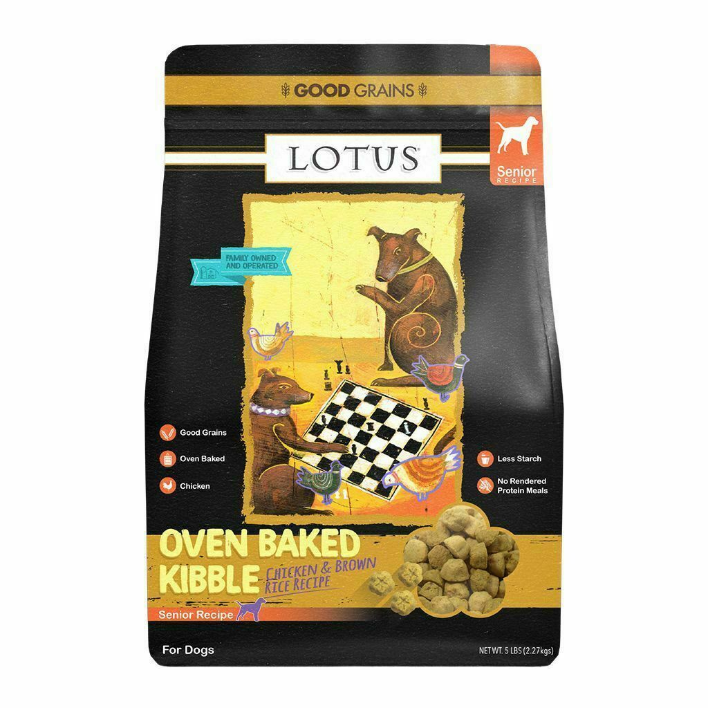 Lotus Good Grains Chicken Senior Special Needs Recipe Dry Dog Food, 25-lb image number null