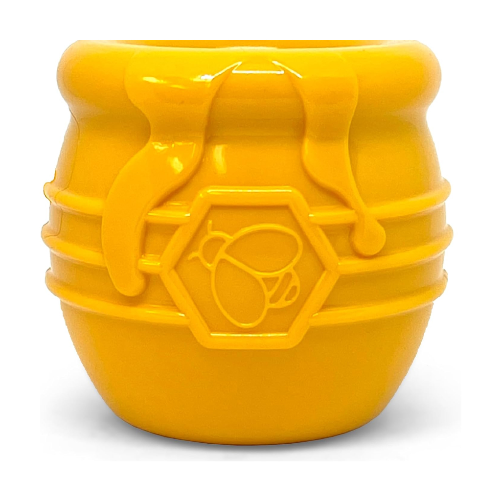 Soda Pup Large Honey Pot Treat Dispenser & Enrichment Cup, Yellow image number null