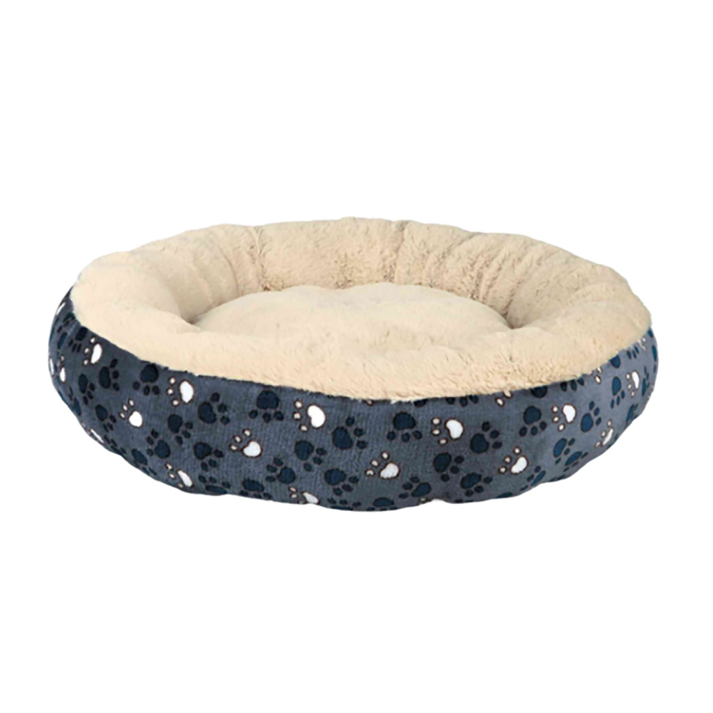 Ethical Products Sleep Zone Paws Round Bed Slate Dog Bed, 20" image number null