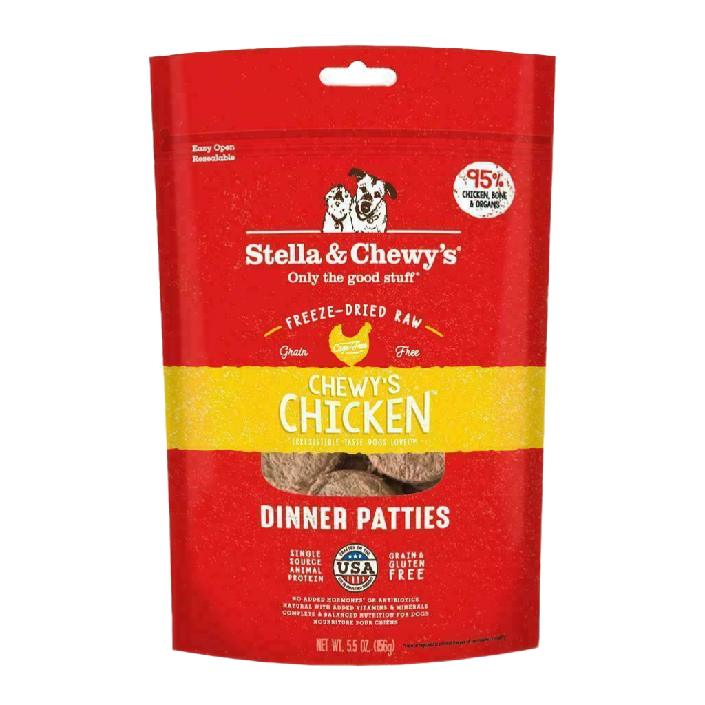 Stella & Chewy's Dog Freeze-Dried Raw, Chewy's Chicken Dinner Patties, 25-oz image number null