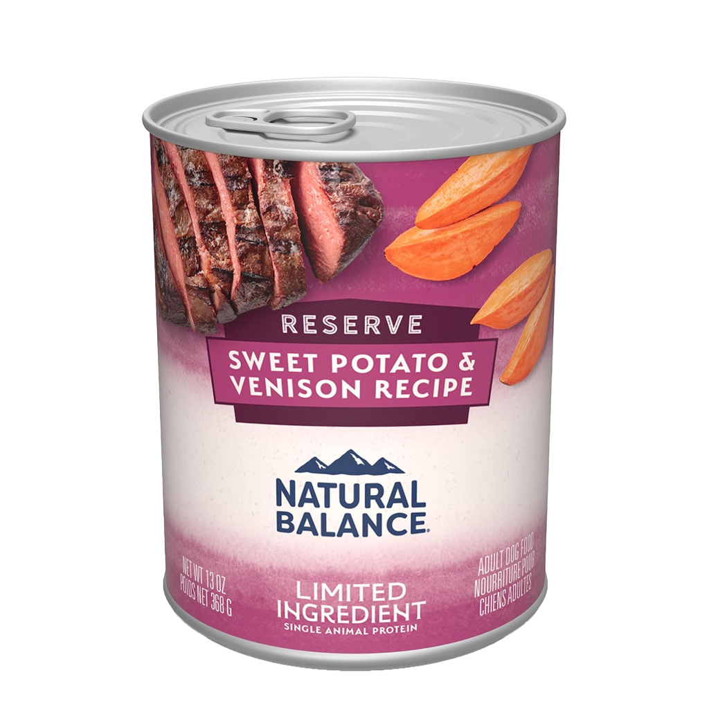 Buy Natural Balance Limited Ingredient Reserve Sweet Potato Venison Pate Recipe Dog Wet Can 13 oz for USD 4.48 CentinelaFeed