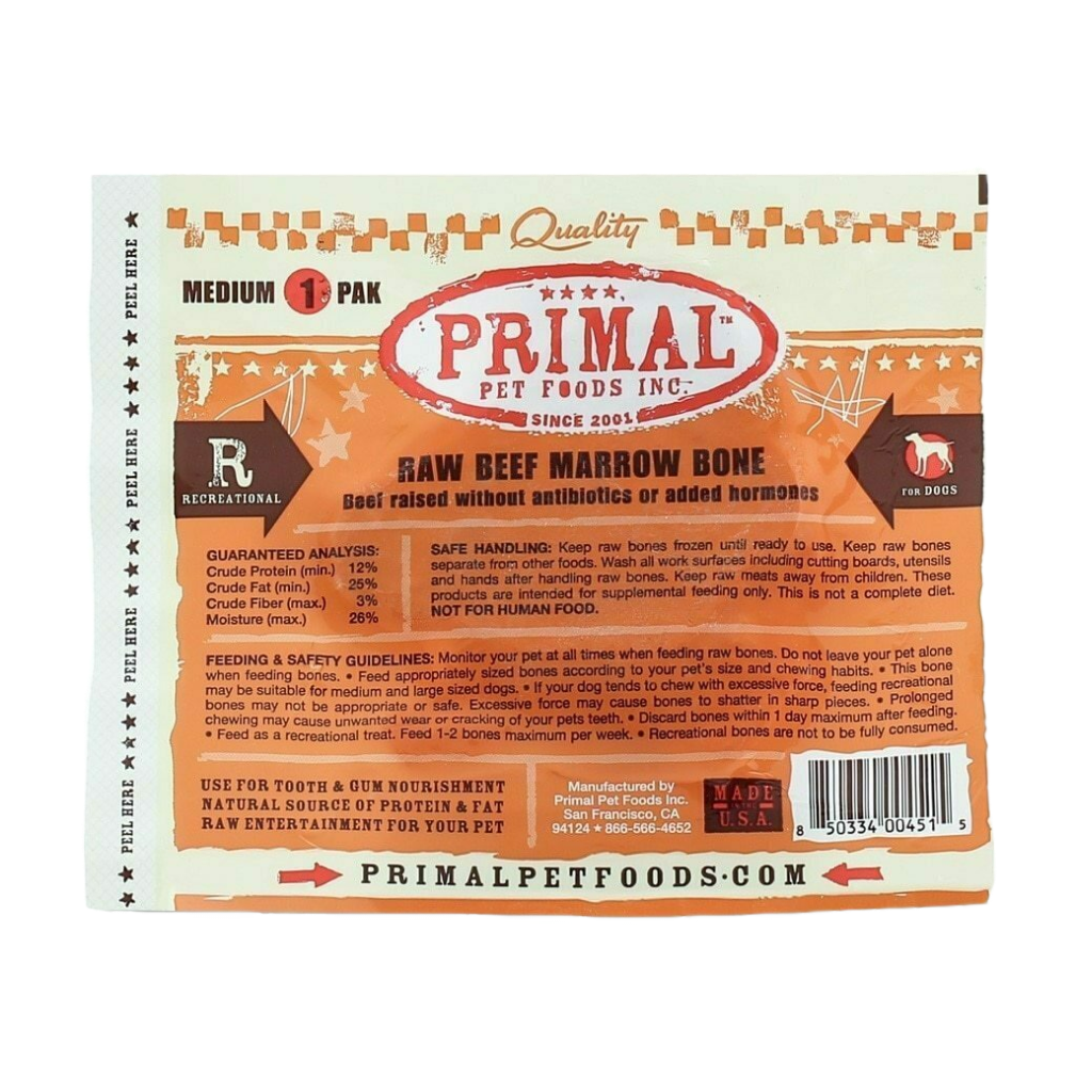 Frozen 1 Pak Beef Marrow Bone - Medium image number null