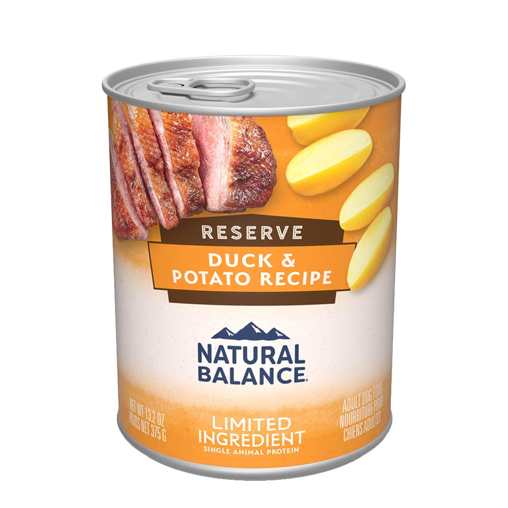 Natural Balance Limited Ingredient Reserve Duck & Potato Recipe Dog Wet Can, 13.2-oz image number null