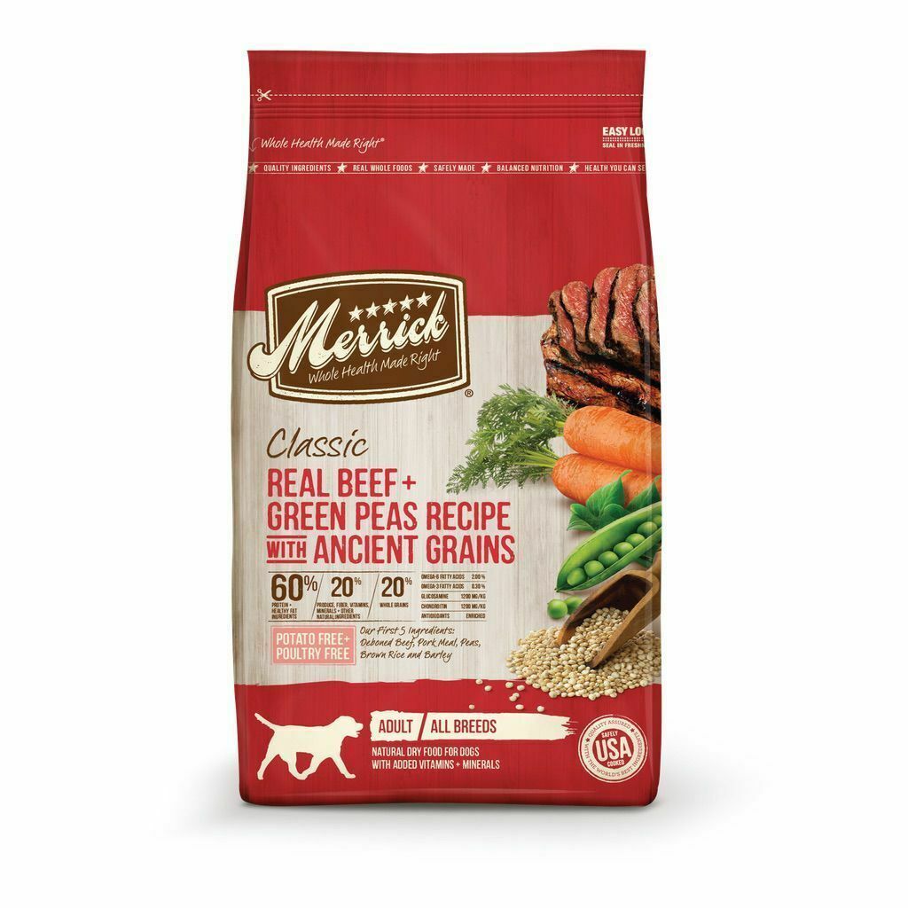 Merrick Classic Healthy Grains Real Beef + Brown Rice With Ancient Grains image number null