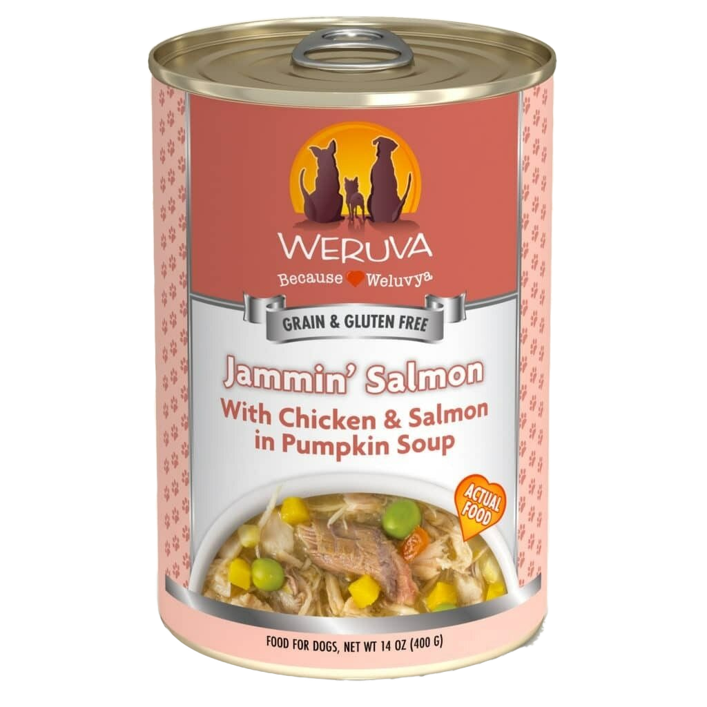 Weruva Classic Dog Food, Jammin' Salmon With Chicken & Salmon In Gravy, 14-oz Can image number null