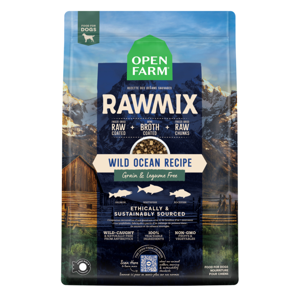 Open Farm Dog Raw Mix Open Wild Ocean Grain & Legume Free Recipe, 20-lb image number null