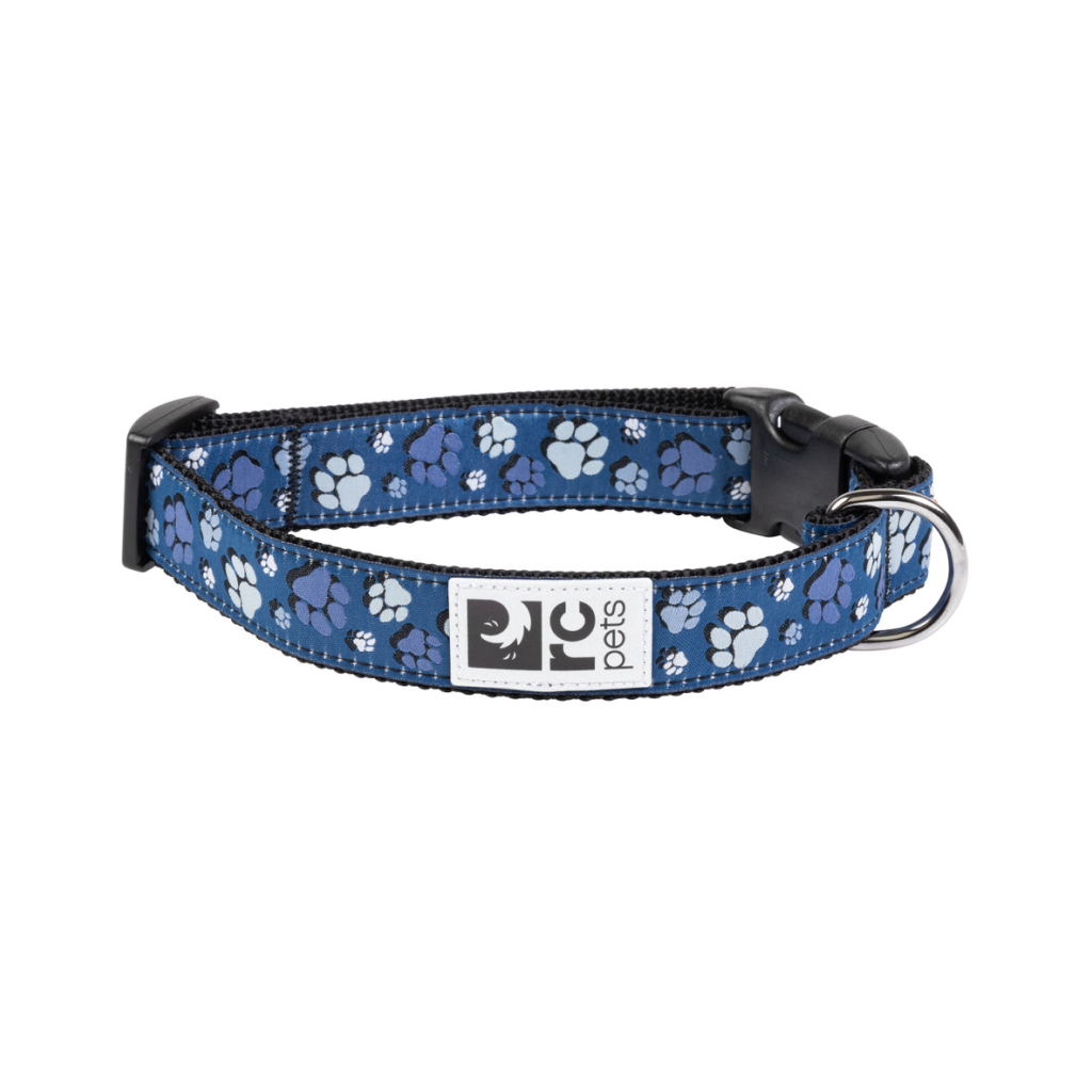 RC Pets 3/4" Dog Clip Collar Fresh Tracks Blue, Small image number null