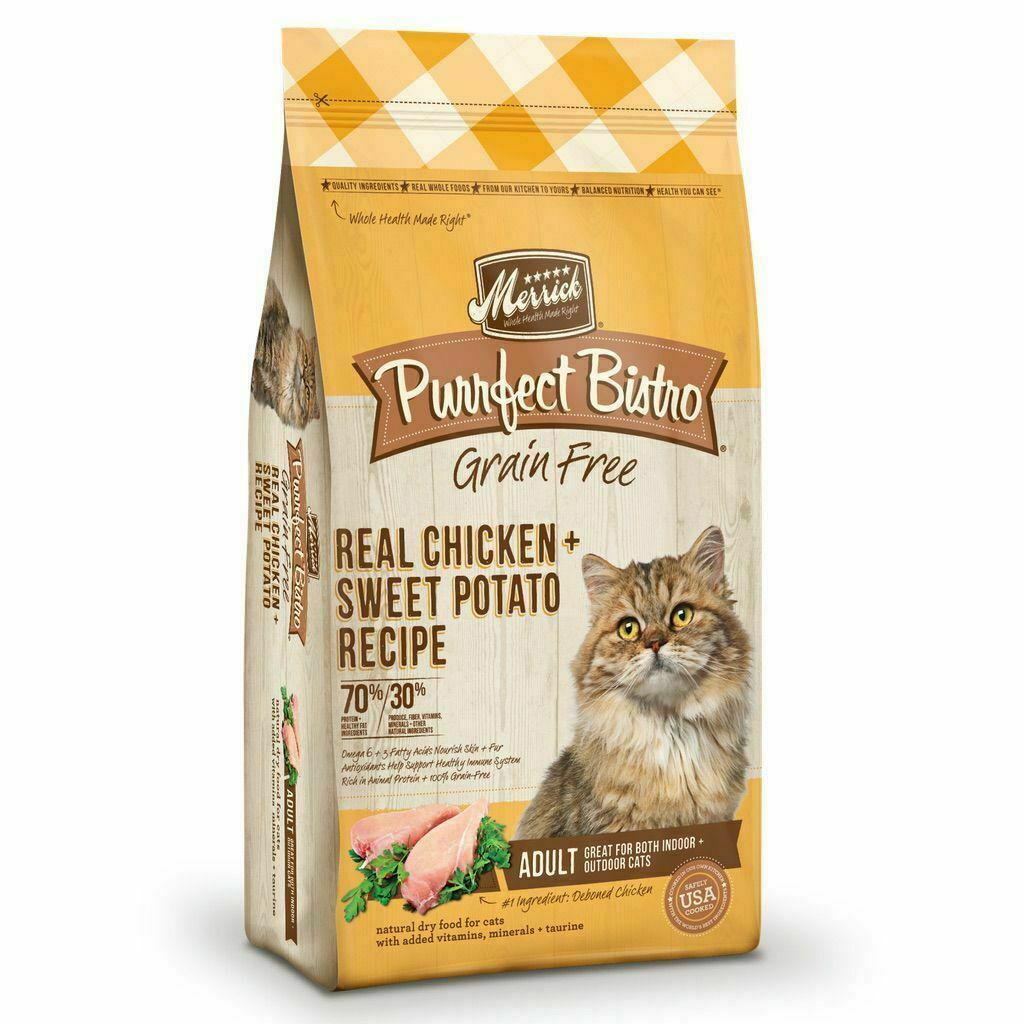 Merrick Purrfect Bistro Grain Free Chicken + Sweet Potato image number null