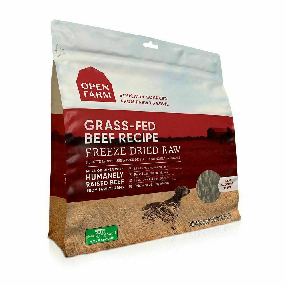 Open Farm Grass-Fed Beef Freeze Dried Raw Dog Food, 13.5-oz image number null