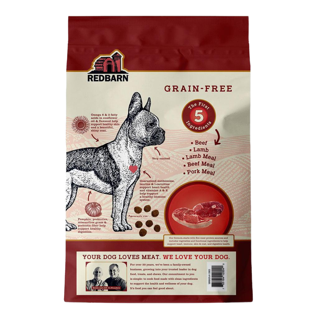 Redbarn Grain Free Land Recipe Dog Food 4-lb Bag image number null