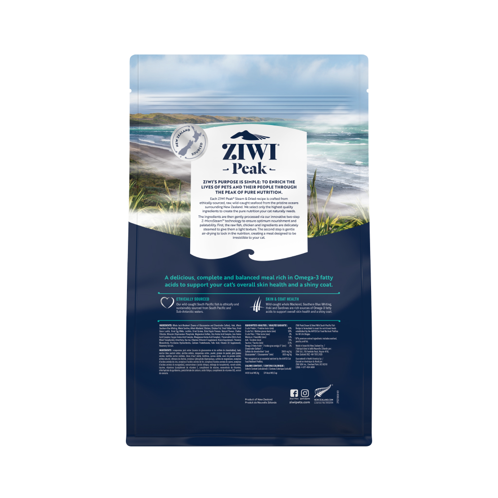 Ziwi Peak Steam & Dried Chicken with Whole Mackerel Recipe Cat Food, 1.8-lb image number null