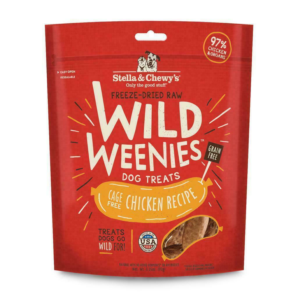 Stella & Chewy's Freeze-Dried Raw Chicken Wild Weenies Dog Treats, 3.25-oz image number null