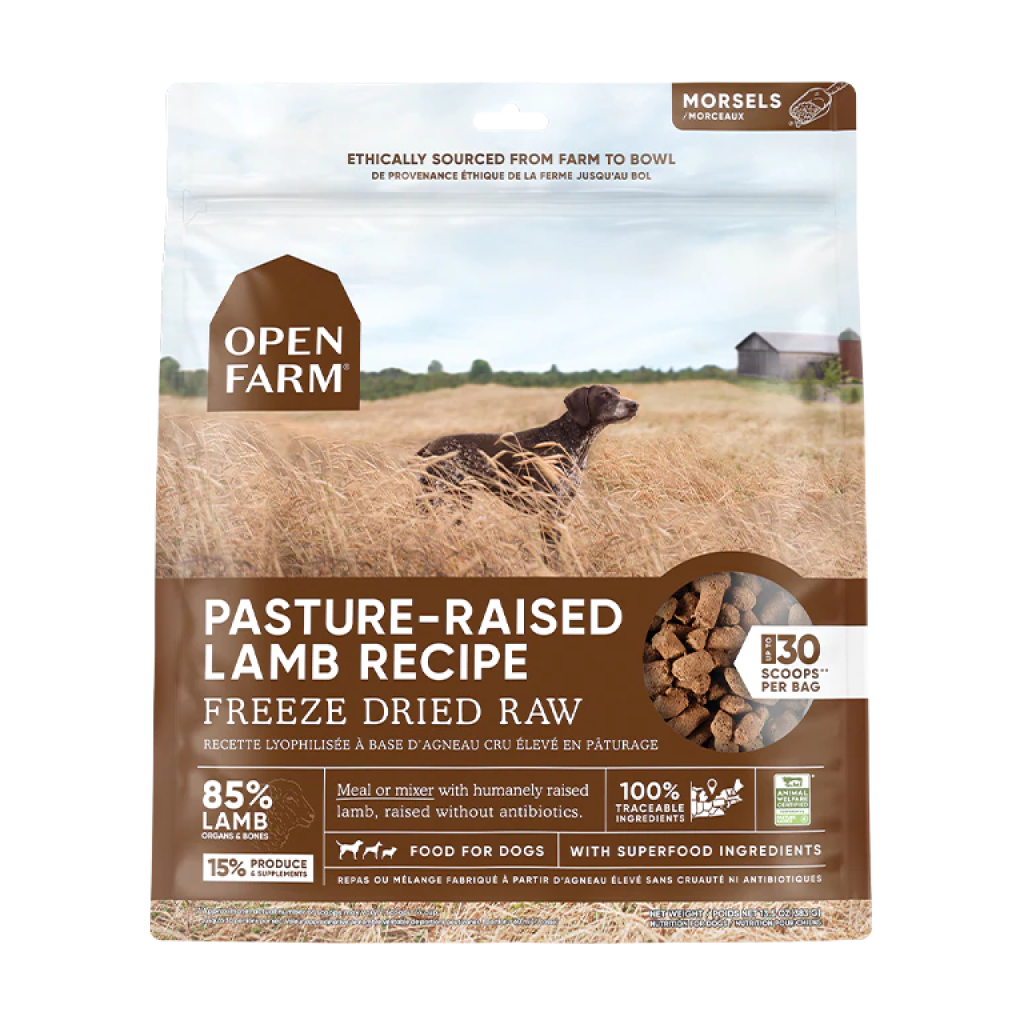 Open Farm Pasture-raised Lamb Freeze Dried Raw Dog Food, 13.5-oz image number null