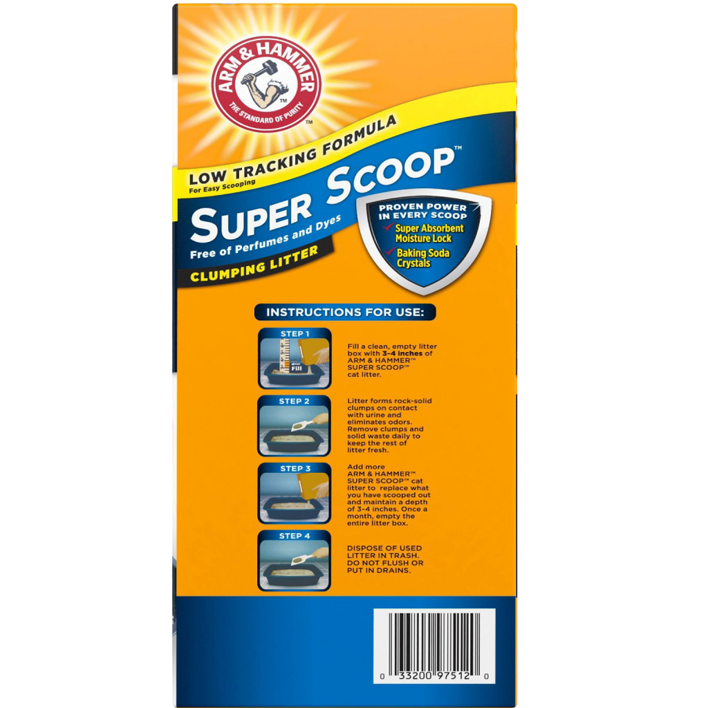 Arm and Hammer Super Scoop Litter, 29-lb image number null