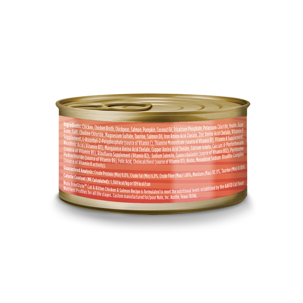 Nulo FreeStyle Cat & Kitten Chicken & Salmon Pate Can, 2.8-oz image number null