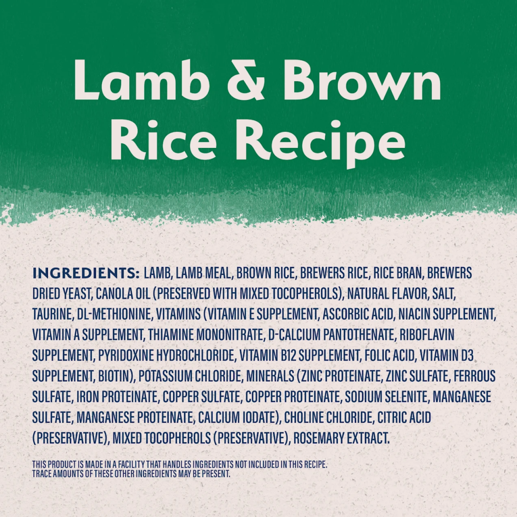 Natural Balance Limited Ingredient Diets Lamb & Brown Rice Formula Dry Dog Food, 24-lbs image number null