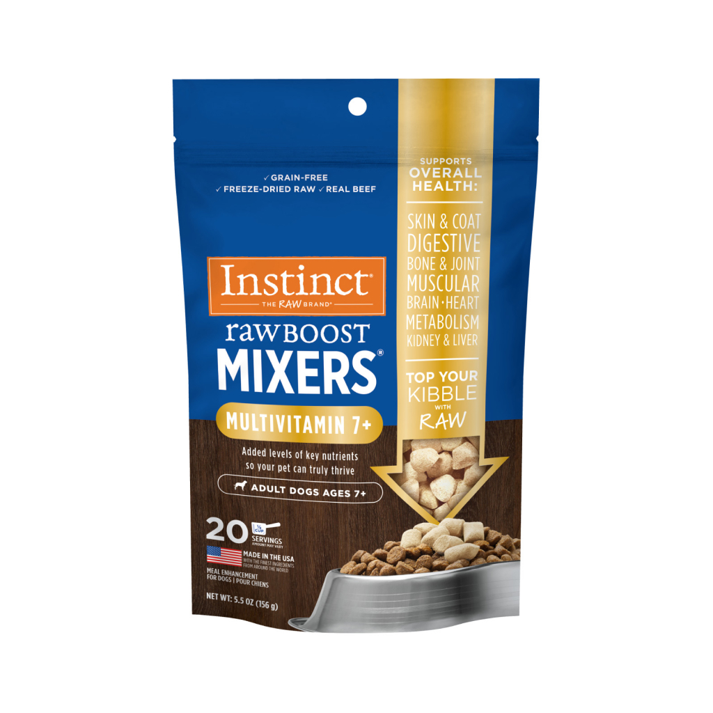 Instinct Freeze-Dried Raw Boost Mixers Grain-Free Multivitamin for Adult Dogs Ages 7+ Food Topper, 5.5-oz image number null