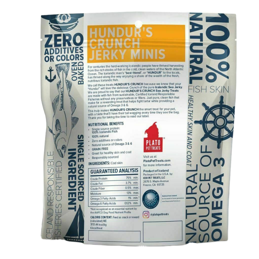 Hundur's Crunch Jerky Minis, 3.5-oz image number null