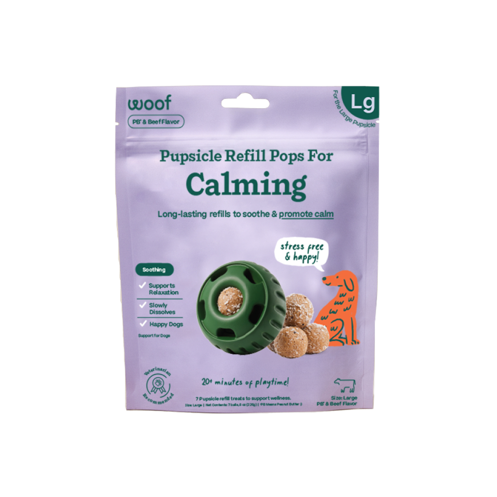 Woof Calming Wellness Refill Pops for Large Pupsicle Dog Toy, 8-oz image number null