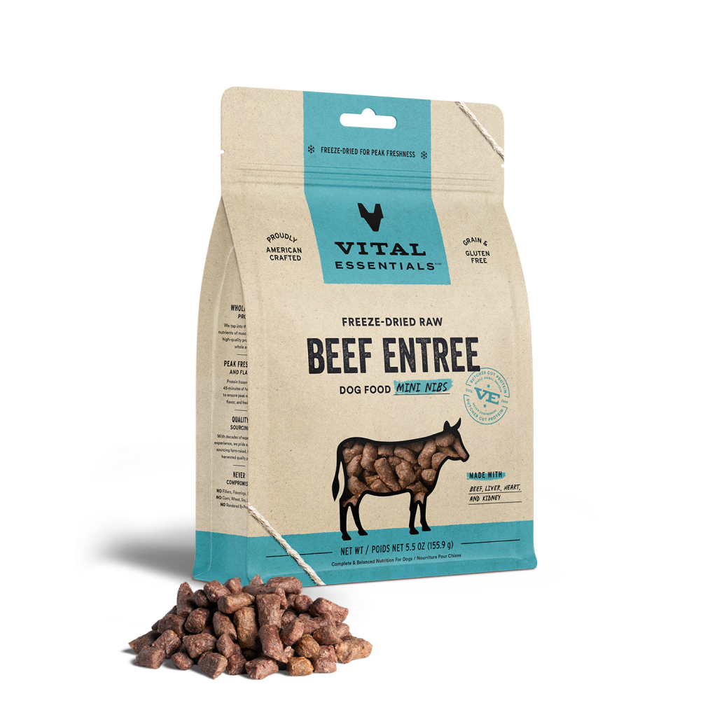 Freeze-Dried Beef Mini-Nibs Dog Entree image number null