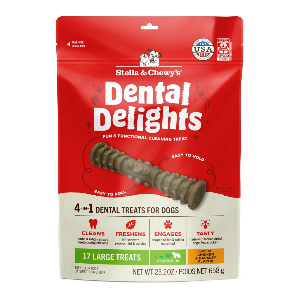 Stella & Chewy's Dental Delights Large Dog Dental Treats, 23.2-oz image number null