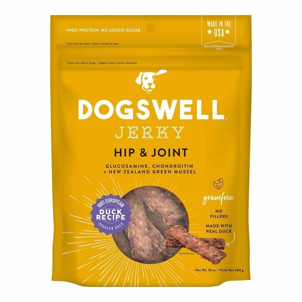 Dogswell Hip & Joint Duck Jerky - 10-oz image number null