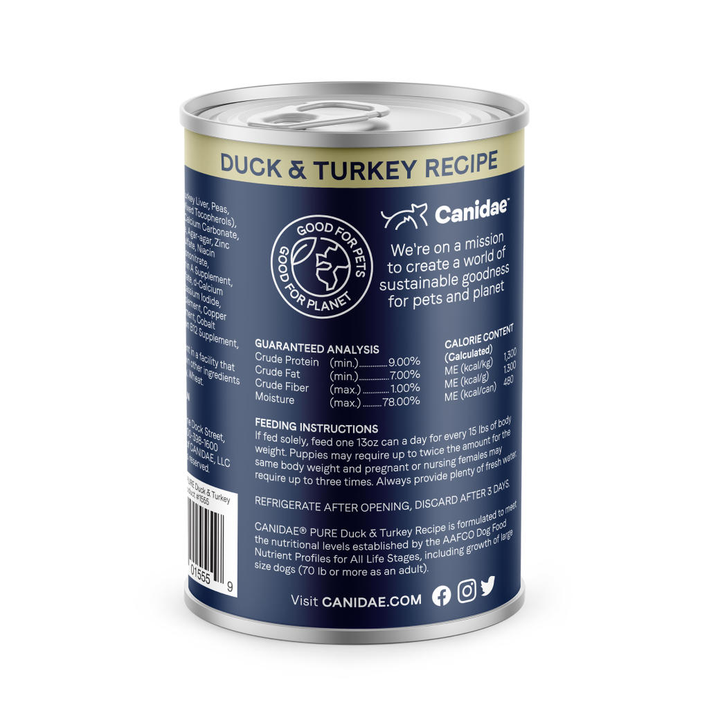 Canidae Duck & Turkey Recipe Dog Can, 13-oz image number null