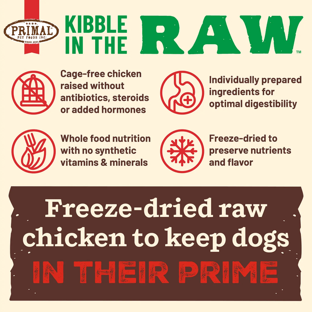 Primal Canine Small Breed Recipe Kibble in the Raw, 4-lb image number null