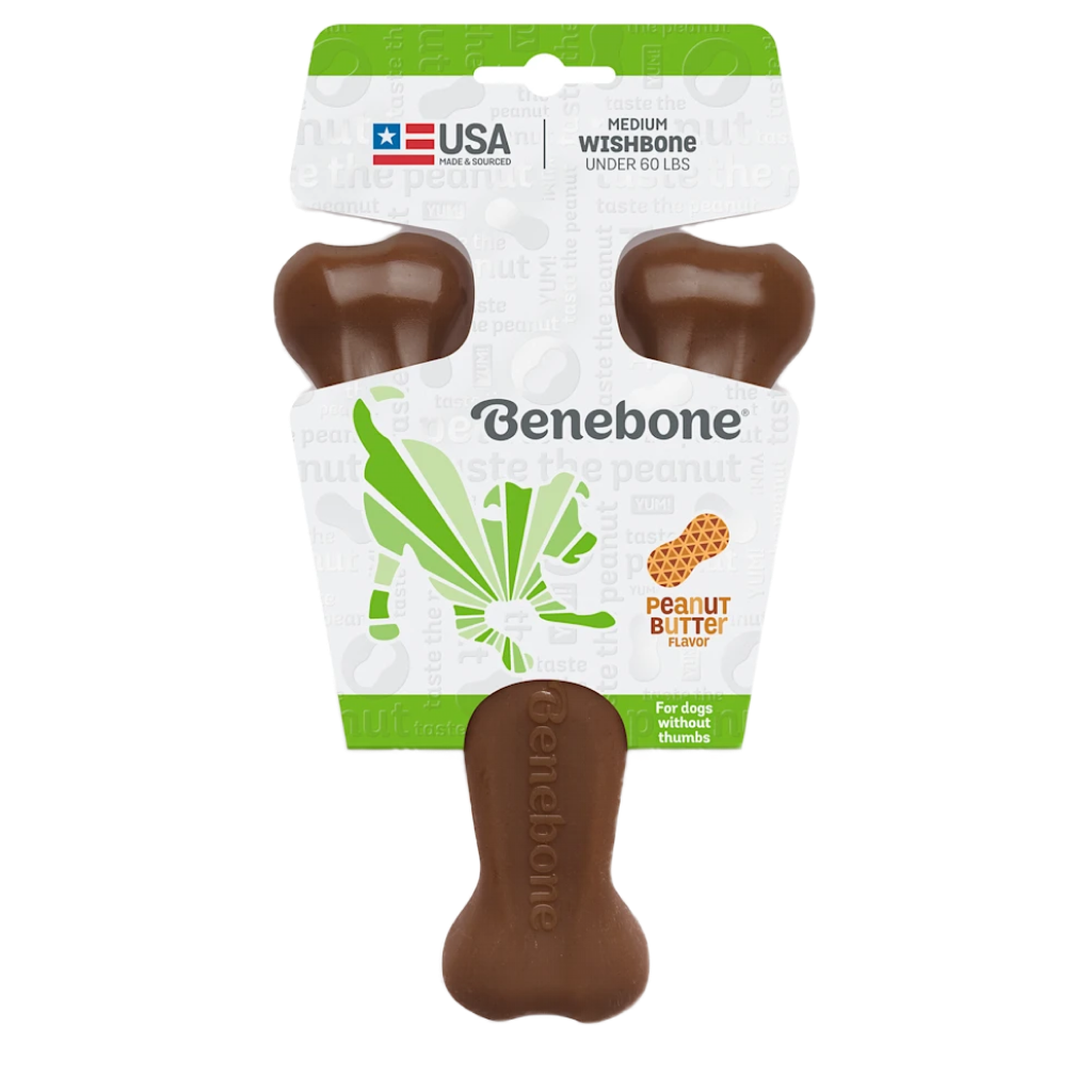 Benebone Dog Wishbone Peanut image number null