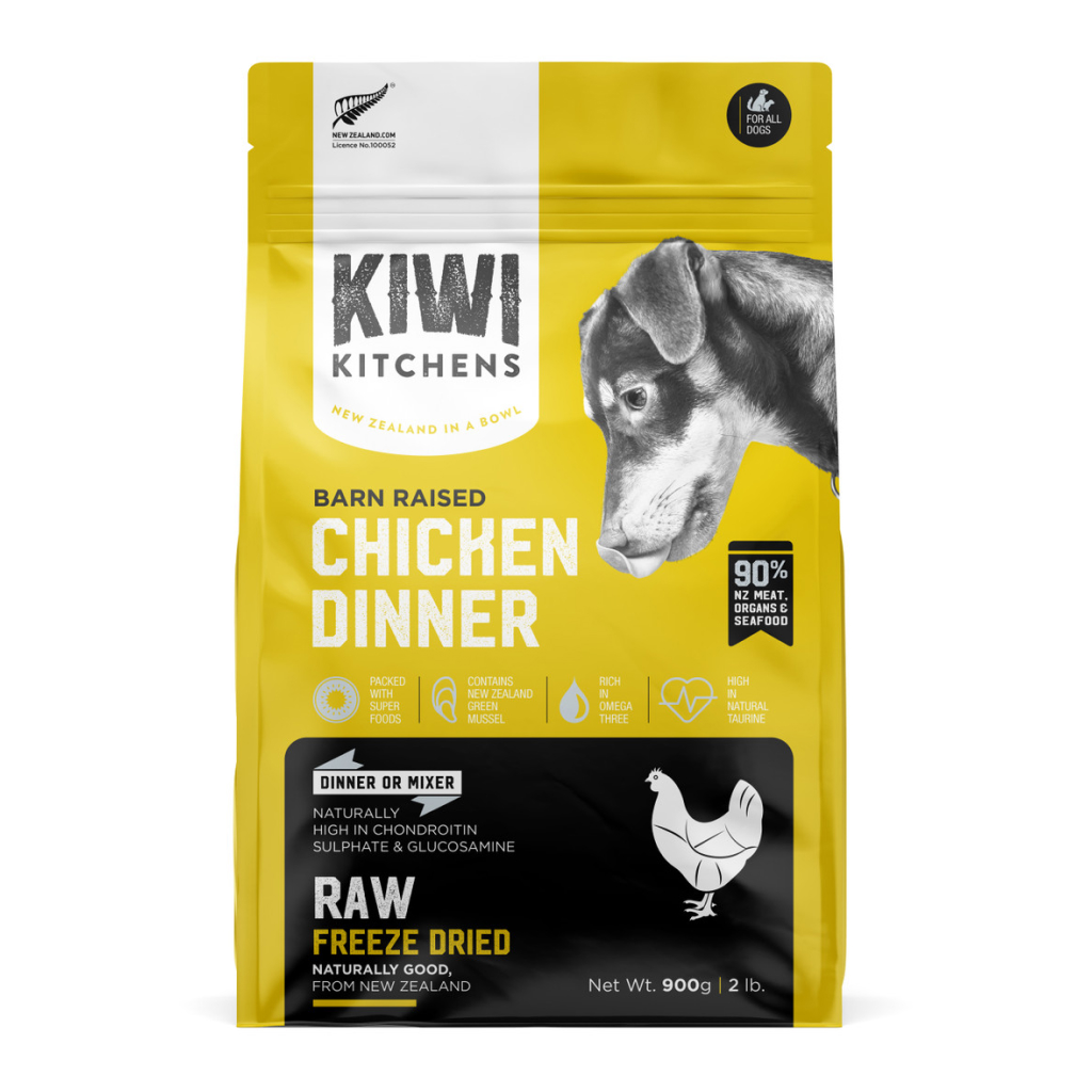 Kiwi Kitchens Raw Freeze Dried Chicken Dinner Dog Food, 2-lb image number null