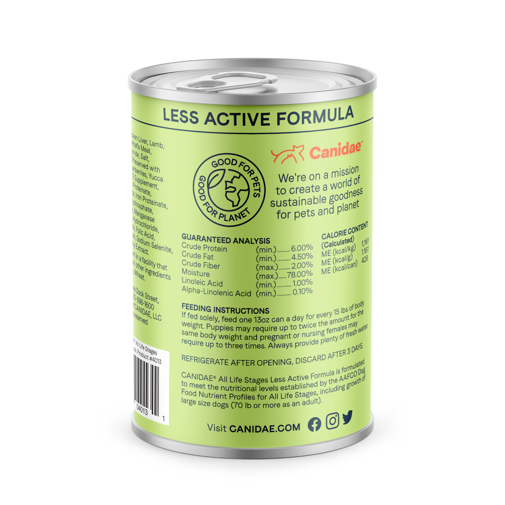 Less Active Formula With Chicken, Lamb & Fish Dog Can, 13-oz image number null