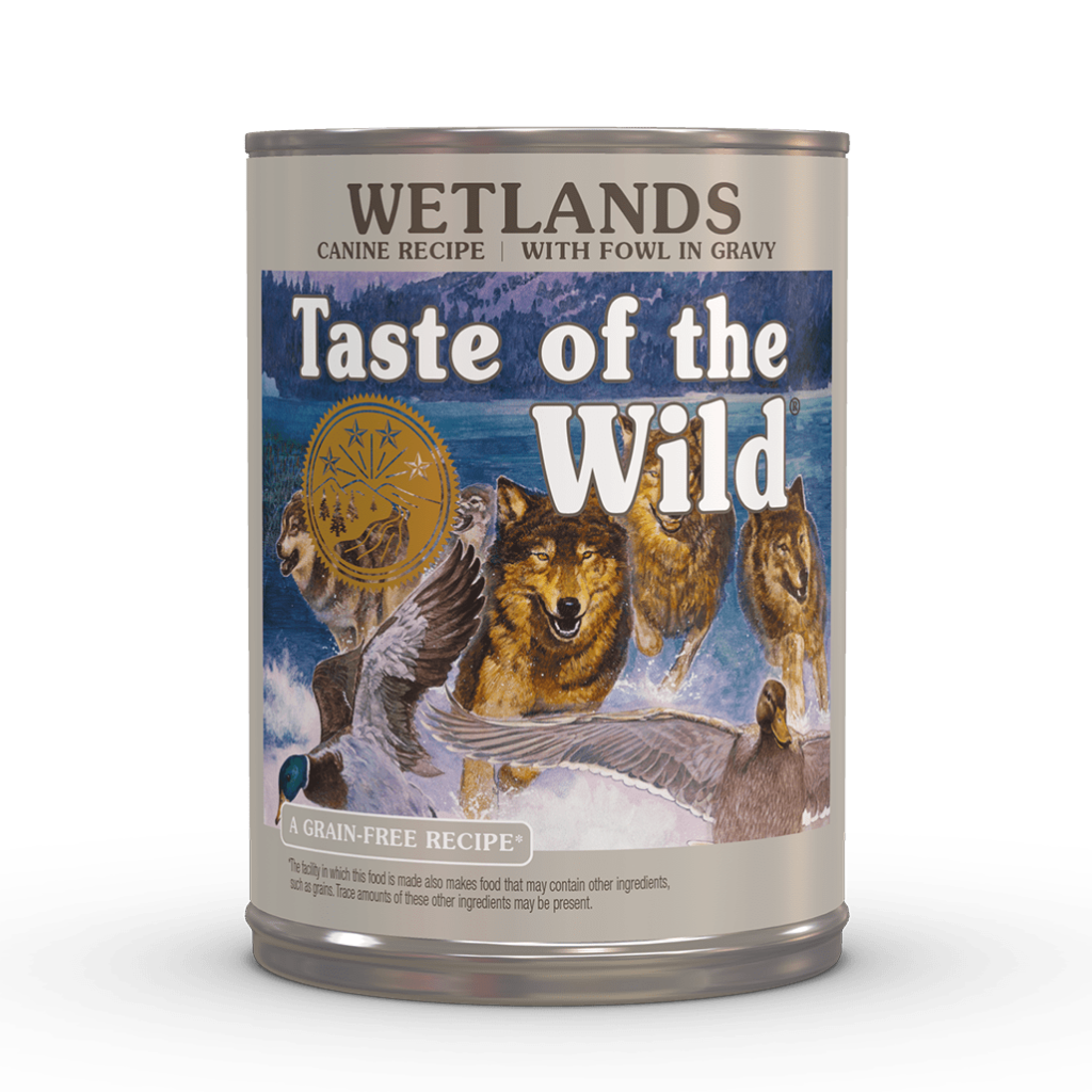 Taste Of The Wild Wetlands Canine Formula With Fowl In Gravy 13 oz Can Dog Food