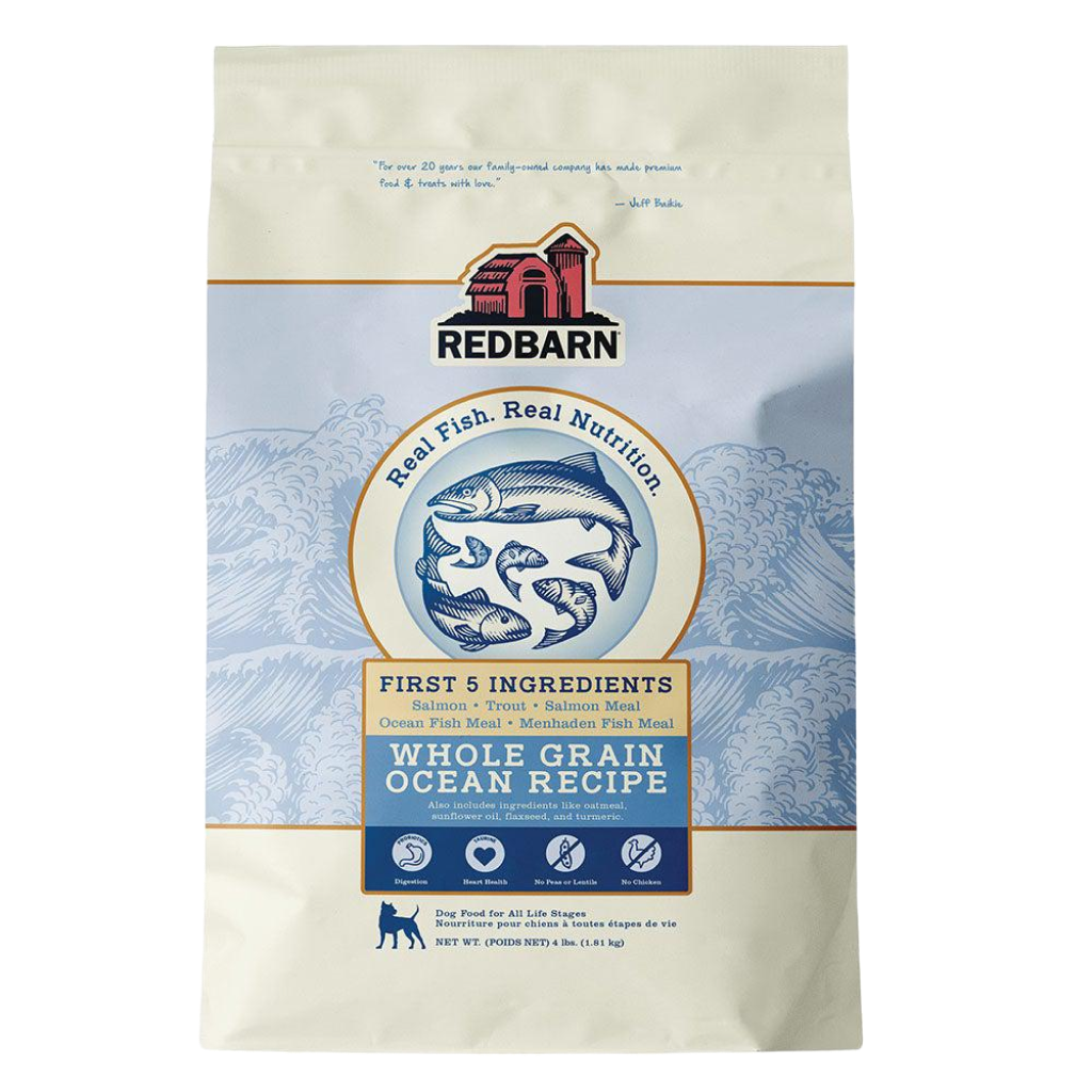 Redbarn Whole Grain Ocean Recipe Dog Food 4 lb Bag